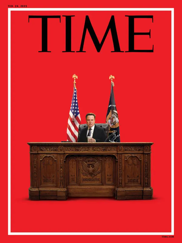 New Time cover features Musk behind Resolute Desk - News Facts Network